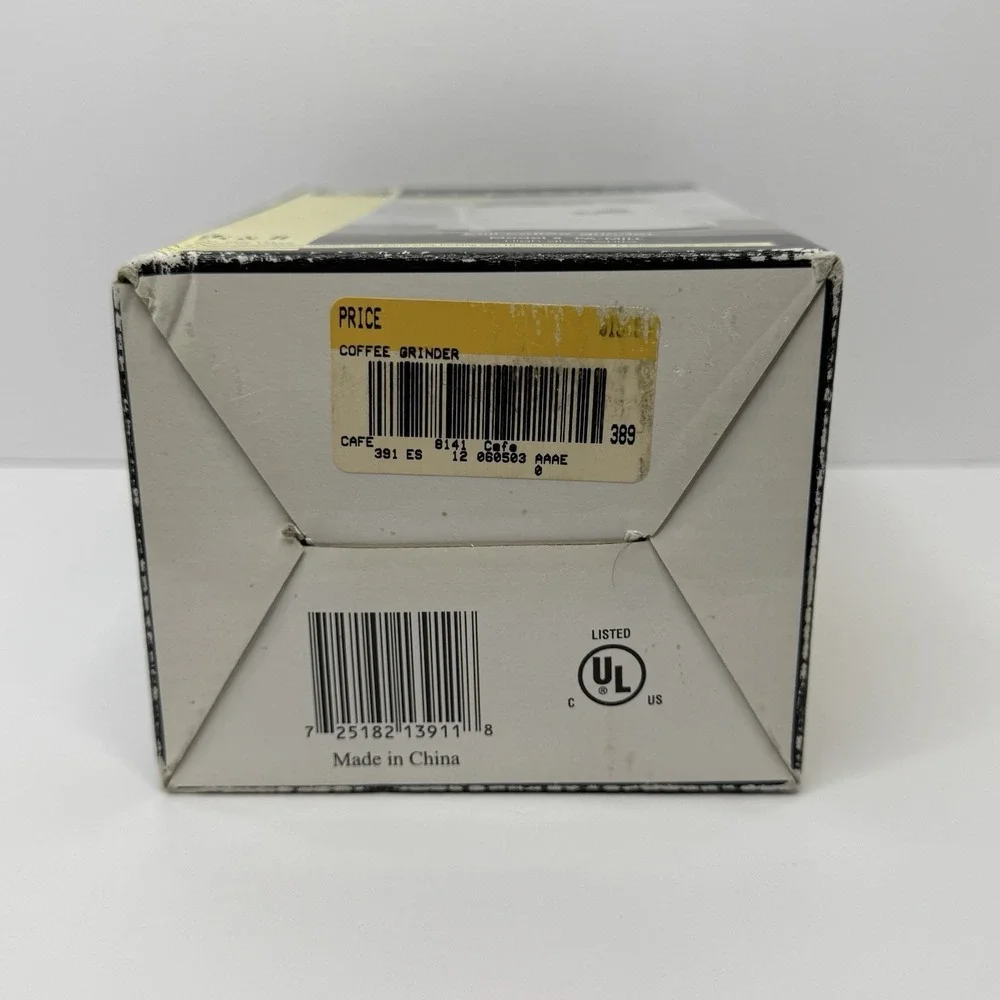 La Pavoni High Gloss White Electric Mill Coffee‎ Grinder Model PA-MILL BNOB